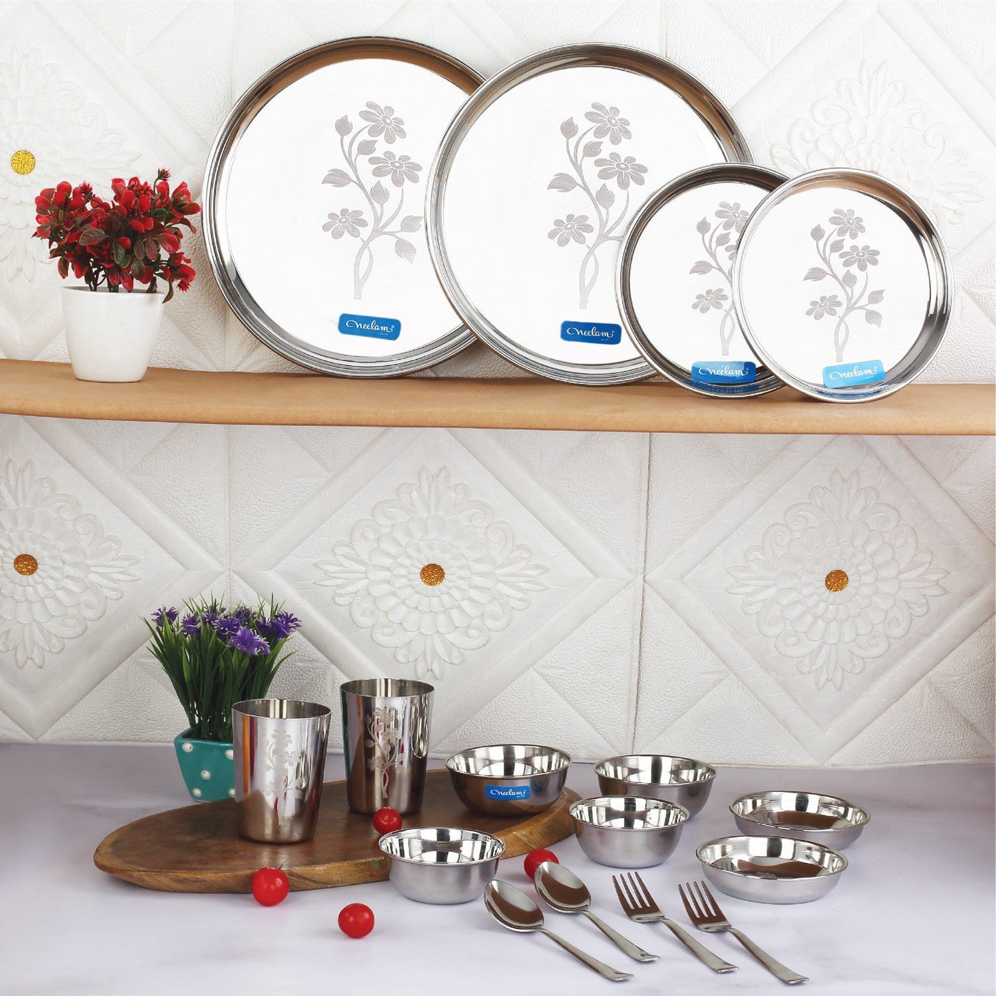 Jodi Dine 16 Pcs Stainless Steel Dinner Set