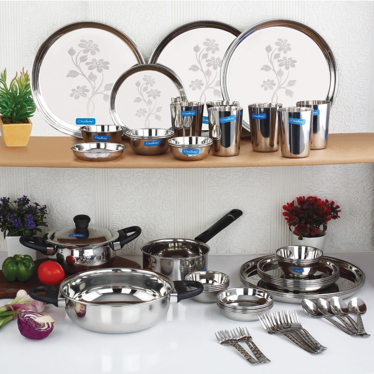 Stainless steel Dinner set of 58 Pcs