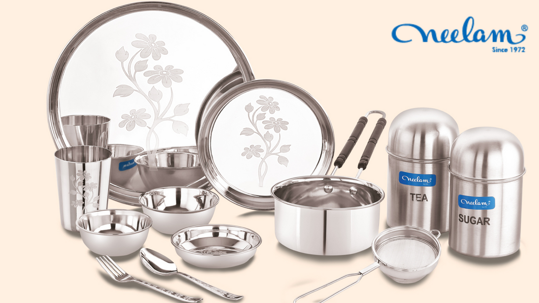 Elevate Your Bachelor Lifestyle with the Ultimate Stainless Steel Dinner Set
