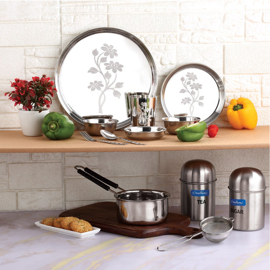 Bachelor Dine & Cook 12 Pcs Stainless Steel Dinner Set