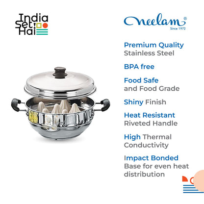 Neelam Stainless Steel Multi Kadai