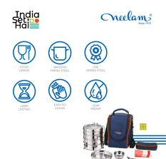 NEELAM Travelling , Picnic Tiffin Box Set of 26Pcs